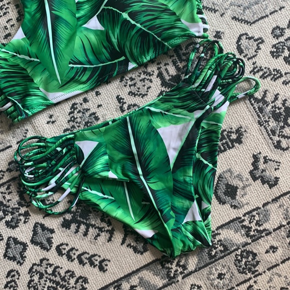 C Apparel Palm Leaf Bikini - Picture 3 of 7